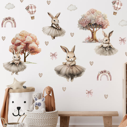 Bunnies Animal Wall Decals 5.41