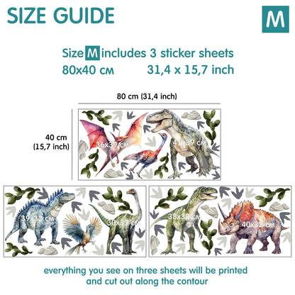 Dino Wall Decals 9.0