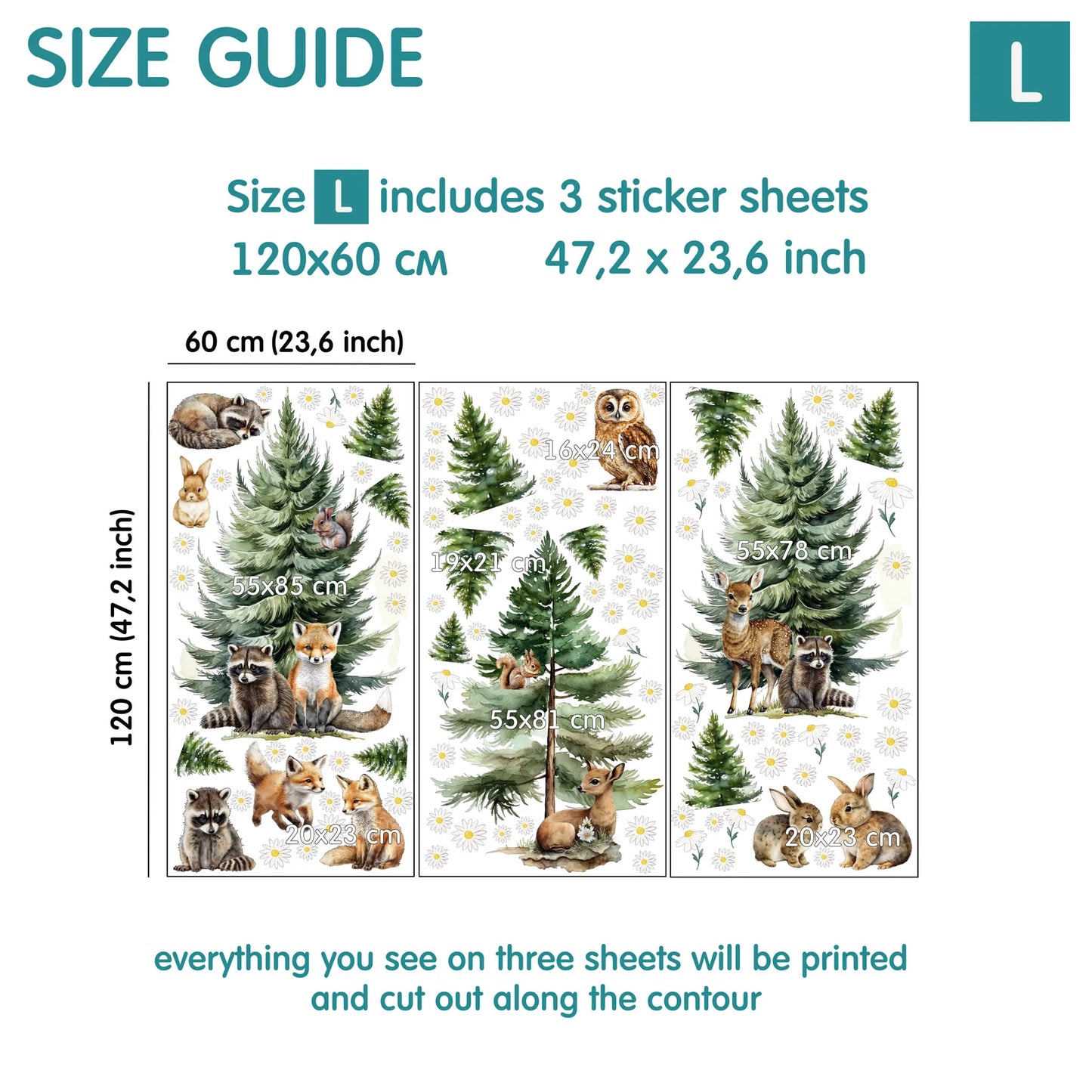 Forest Wall Decals 7.11