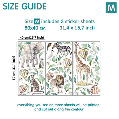 Africa Wall Decals 14.6