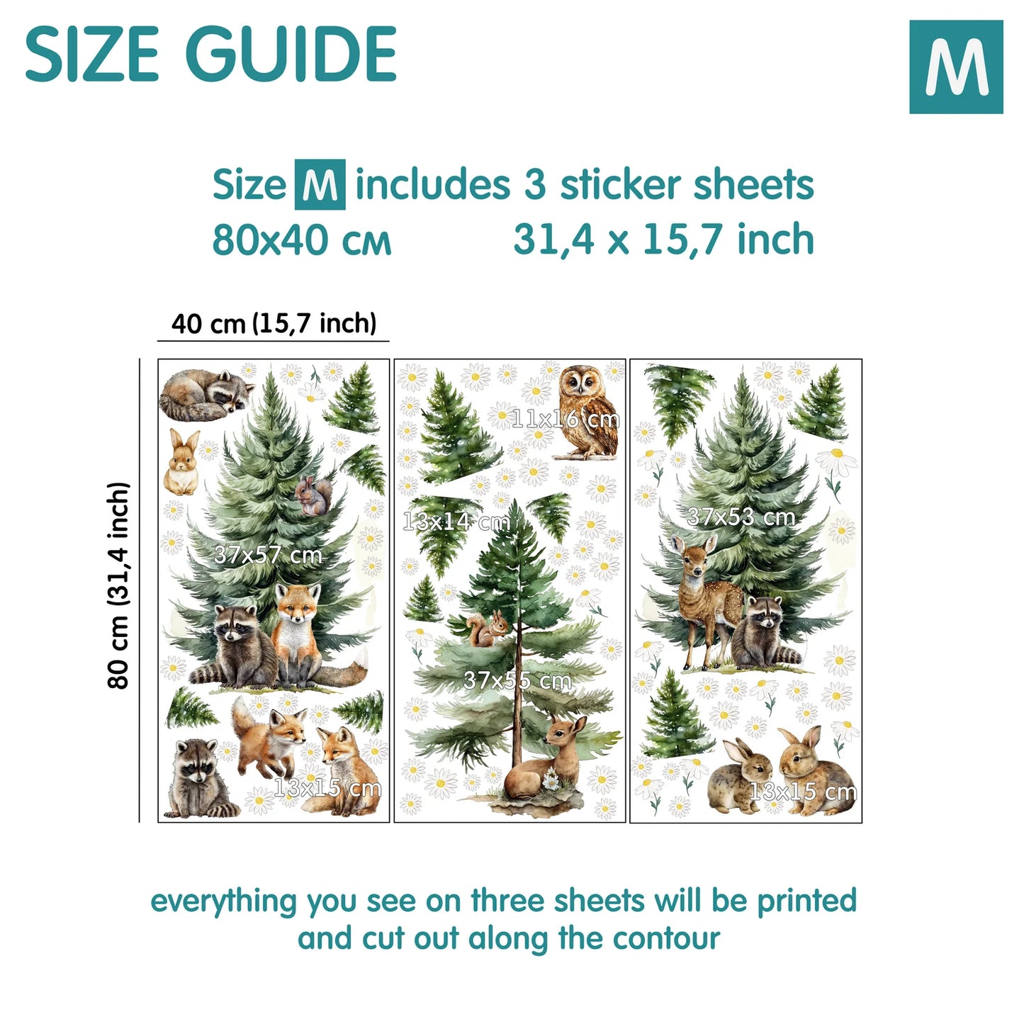 Forest Wall Decals 7.11