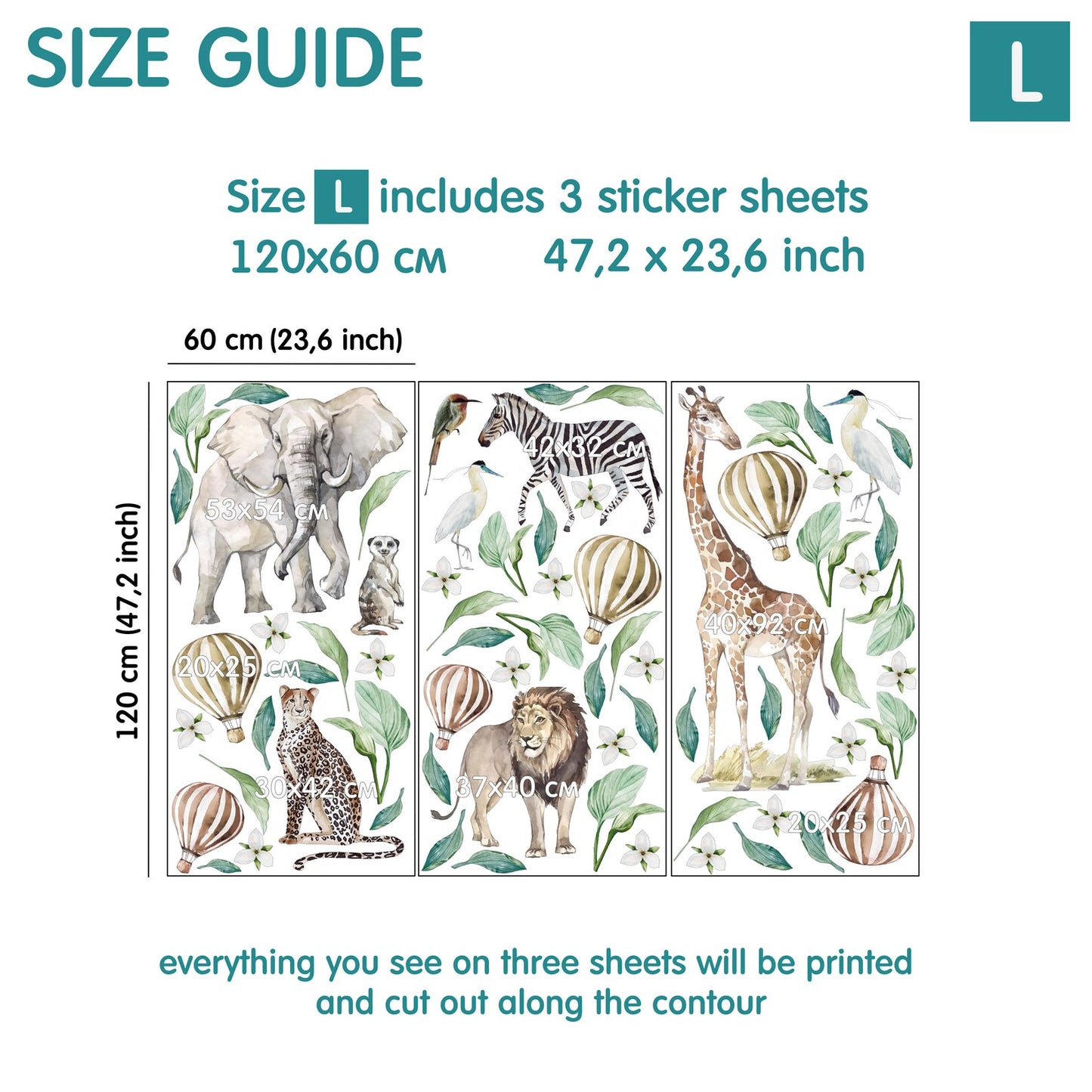 Africa Wall Decals 14.6