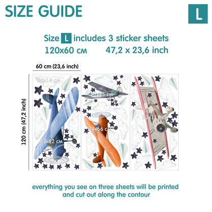 Airplane Wall Decals 9.1