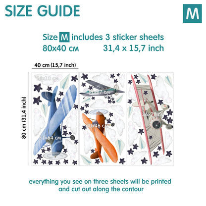 Airplane Wall Decals 9.1