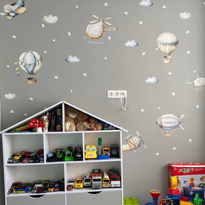 Hot Air Balloons Wall Decals 2.11