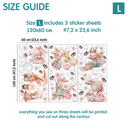 Bunnies  Wall Decals 11.12