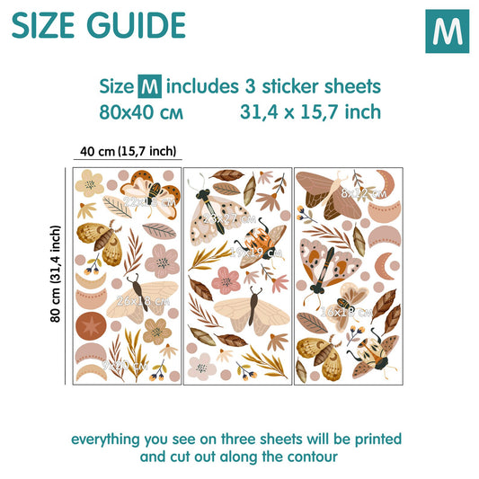 Boho Butterfly Wall Decals