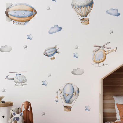 Hot Air Balloons Wall Decals 2.11