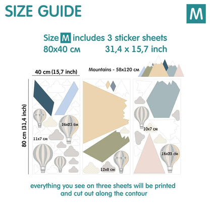 Mountains Wall Decals 6.0