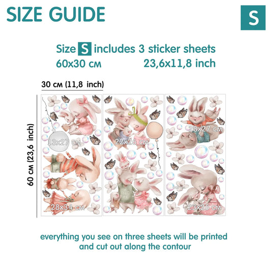 Bunnies  Wall Decals 11.12