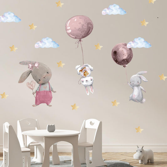 Bunnies Wall Decals 18.2