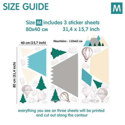 Mountains Wall Decals 4.0