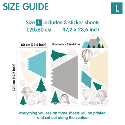 Mountains Wall Decals 4.0