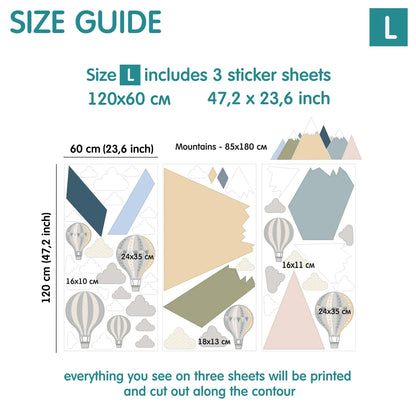 Mountains Wall Decals 6.0