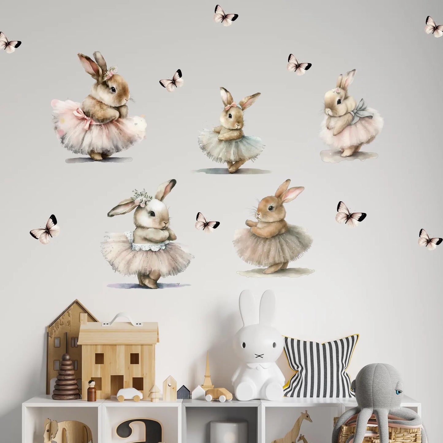 Ballet Bunny Wall Decals