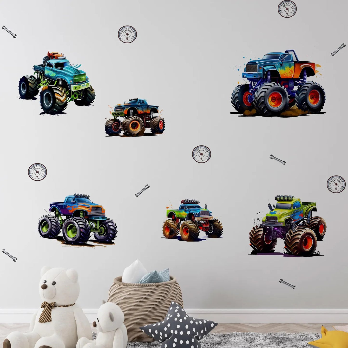 Monster Truck Wall Decals 2.0