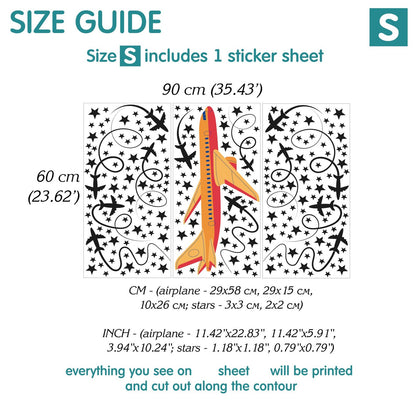 Airplane Wall Decals 1.22