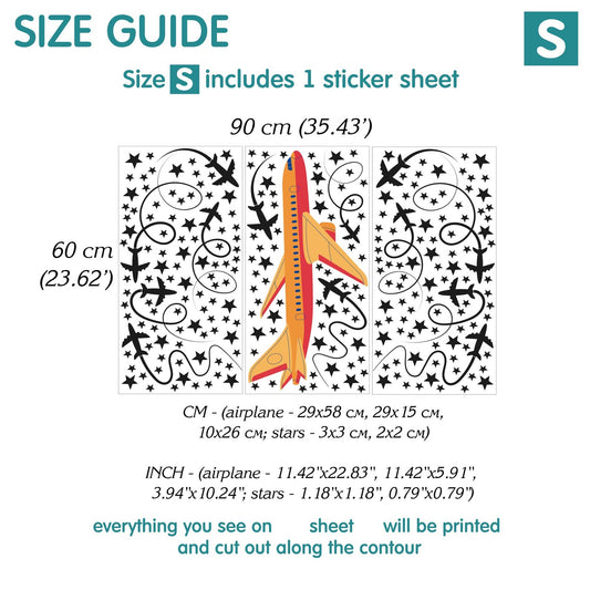 Airplane Wall Decals 1.22