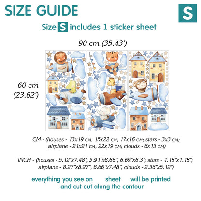 Airplane Wall Decals 7.18