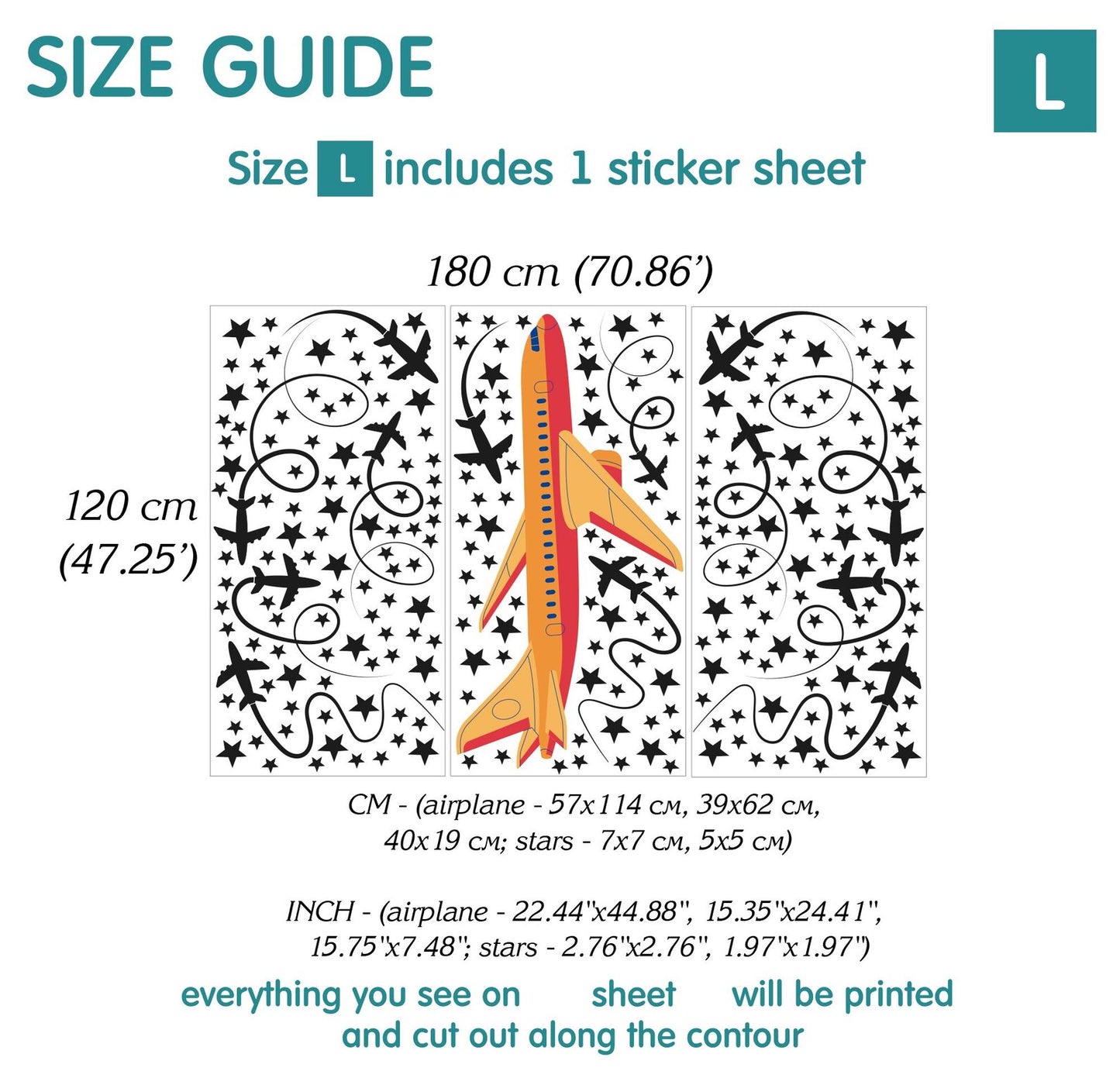 Airplane Wall Decals 1.22