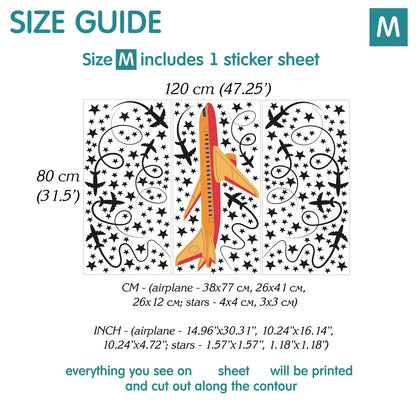 Airplane Wall Decals 1.22