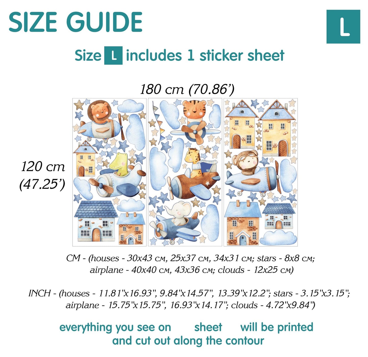 Airplane Wall Decals 7.18