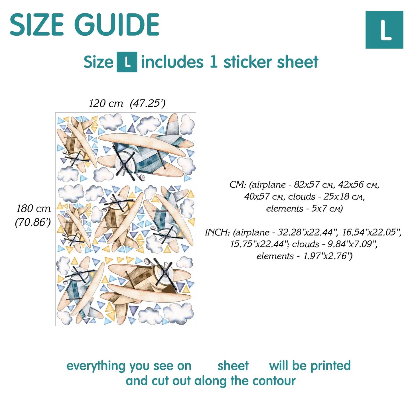 Airplane Wall Decals 14.11