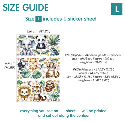 Africa Wall Decals 13.1