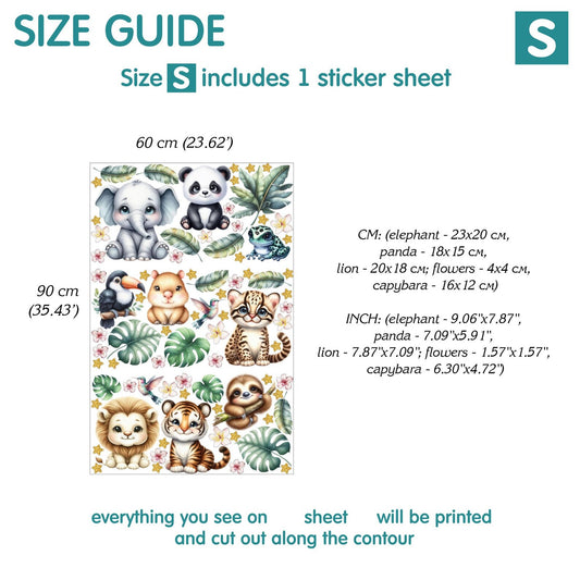 Africa Wall Decals 13.1