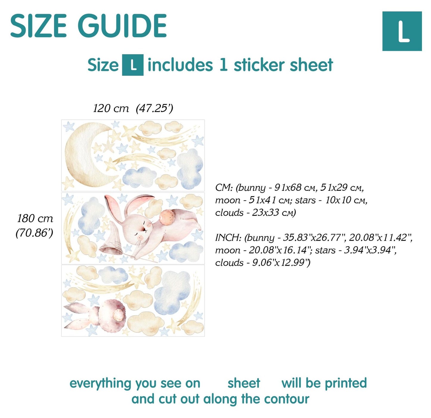 Bunnies Wall Decals 2.21