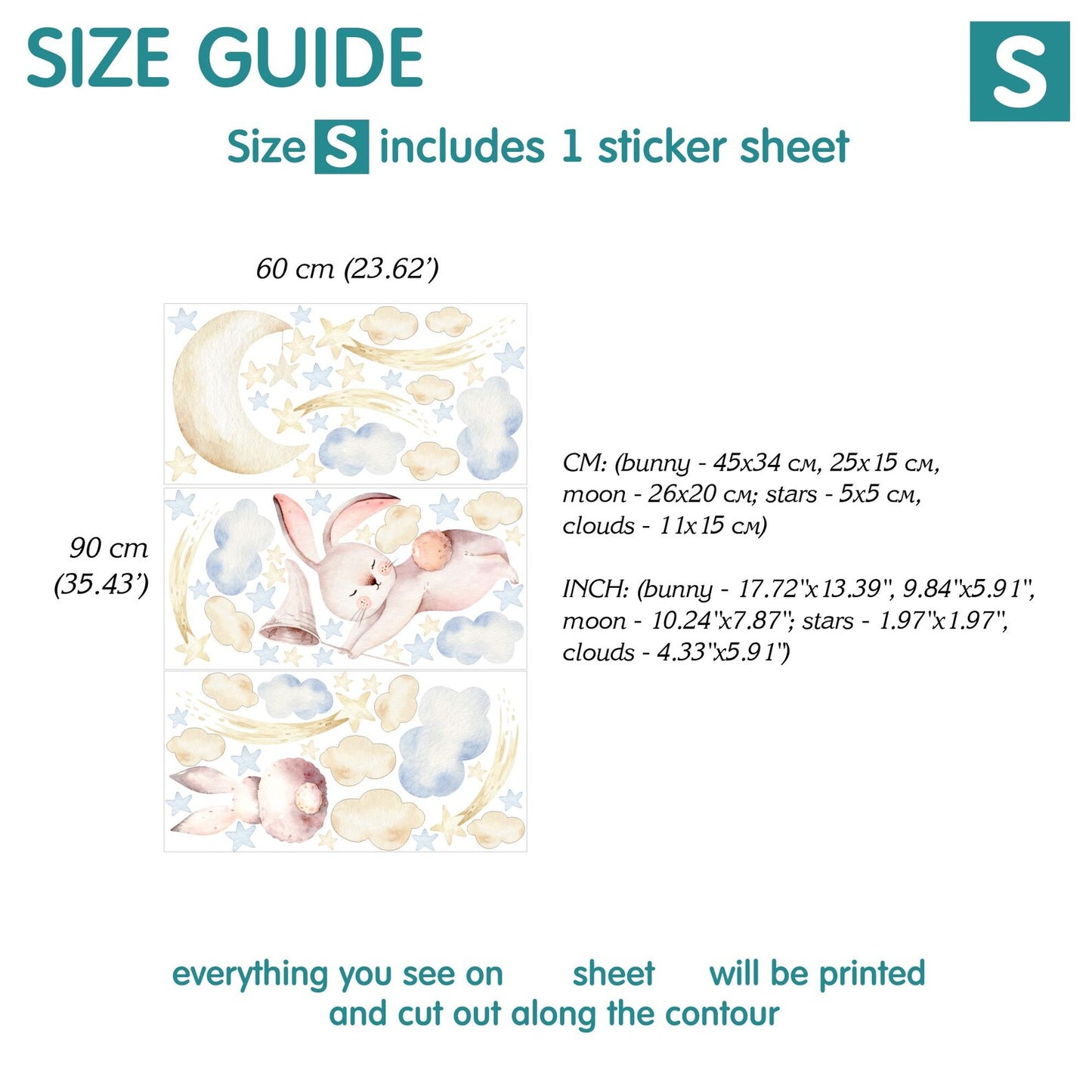 Bunnies Wall Decals 2.21