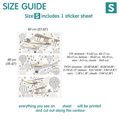 Airplane Wall Decals 14.14