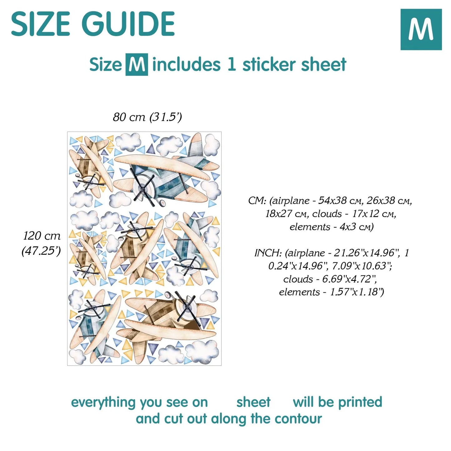 Airplane Wall Decals 14.11