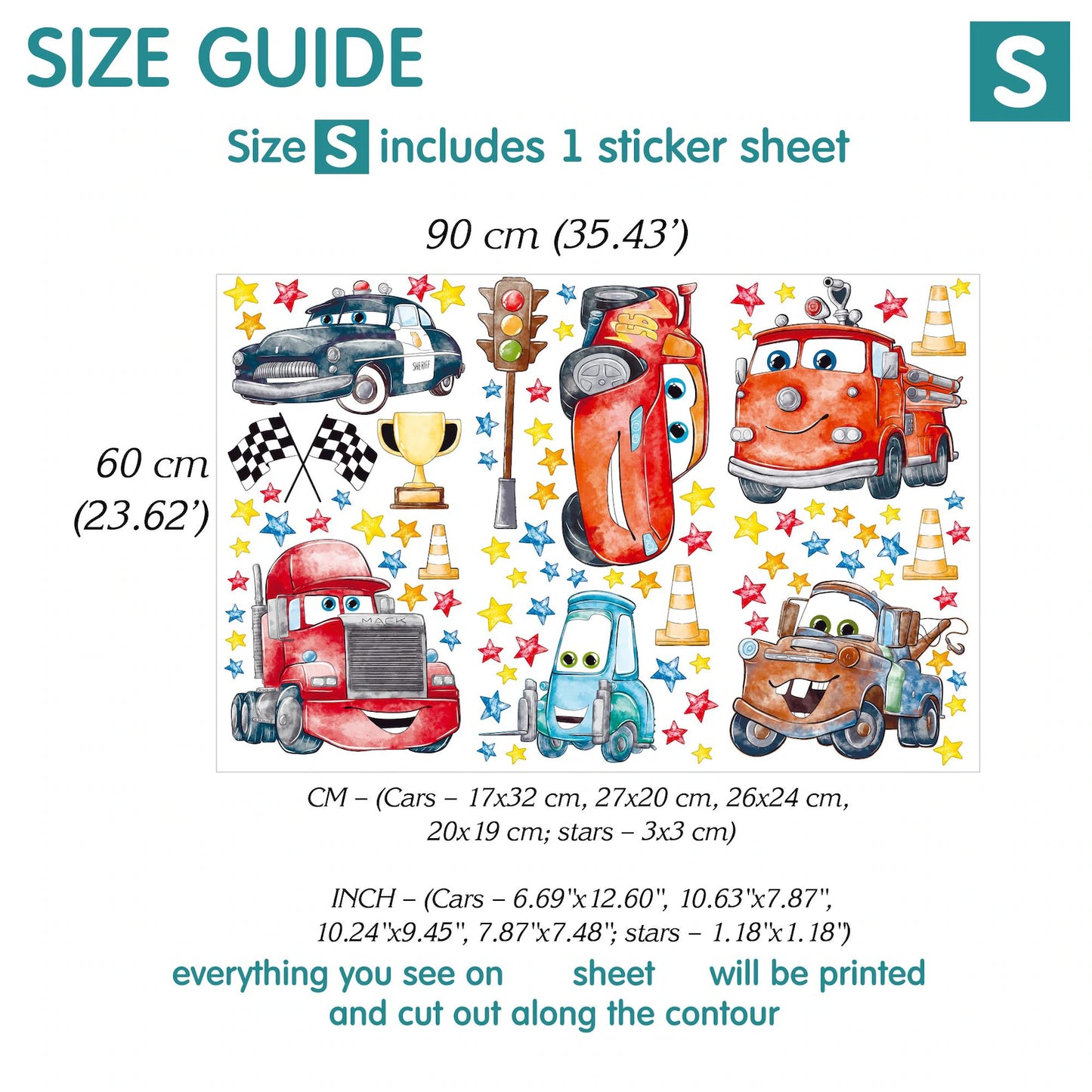 McQueen Cars Wall Decals