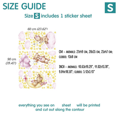 Bears Wall Decals 4.32