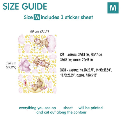 Bears Wall Decals 4.32