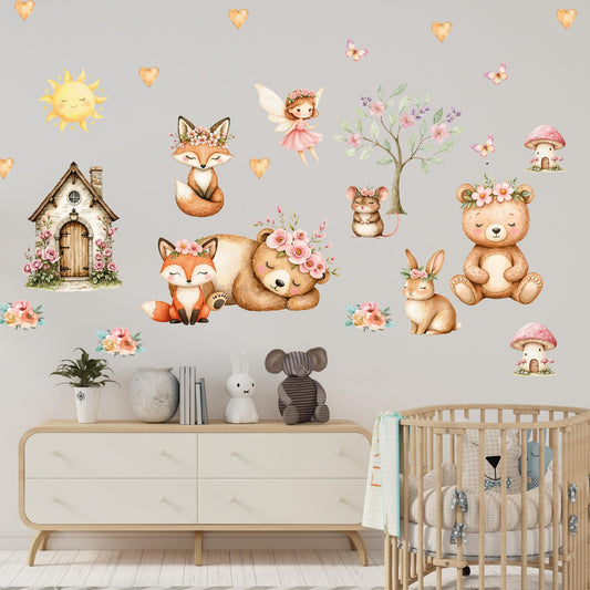 Woodland Animal Wall Decals 5.65