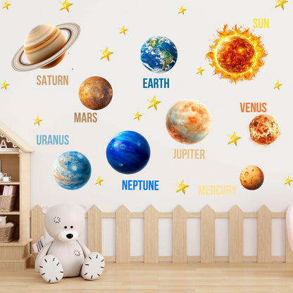 Solar System Wall Decals 11.0