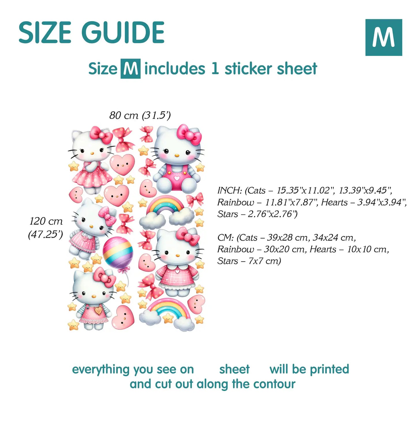 Cats Animal Wall Decals 54.69