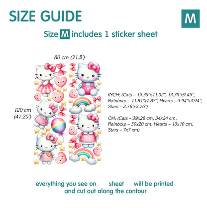 Cats Animal Wall Decals 54.69