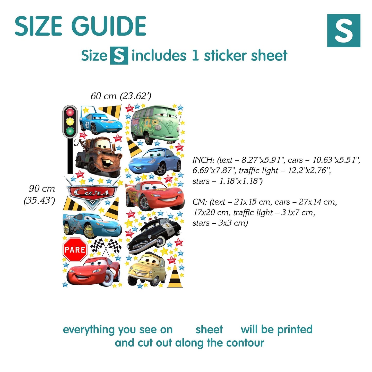 McQueen Cars Wall Decals (2.0)