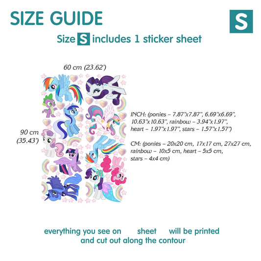 My Little Pony Wall Decals (13.7)