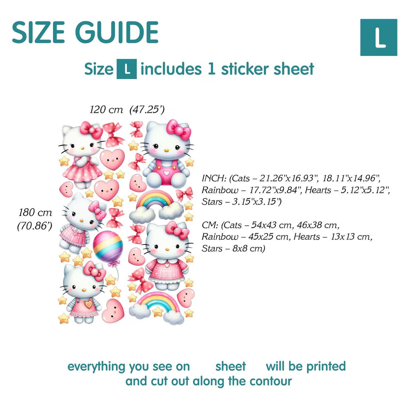 Cats Animal Wall Decals 54.69