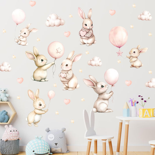 Bunnies Animal Wall Decals 5.69