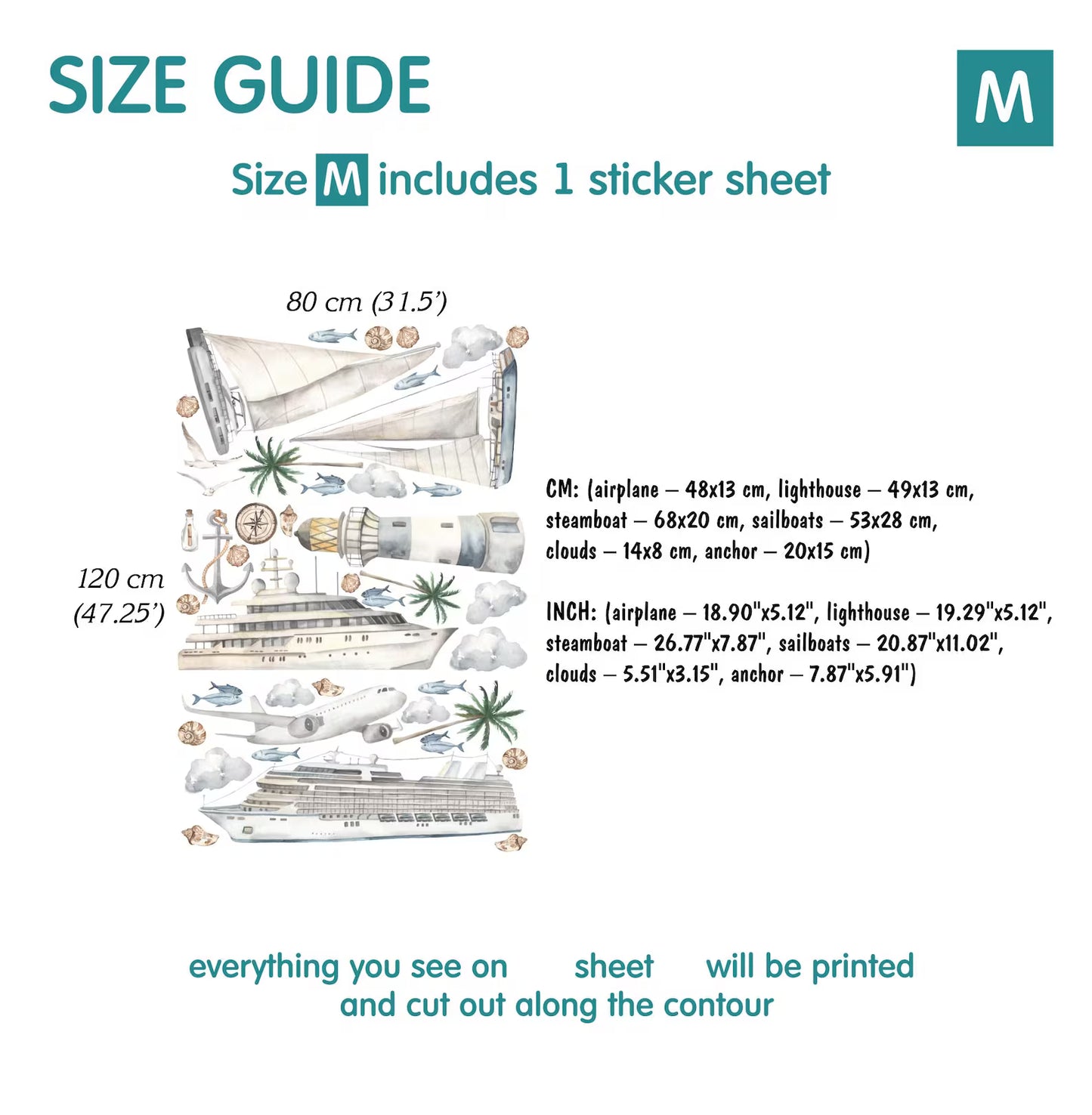 Nautical Wall Decals 14.0