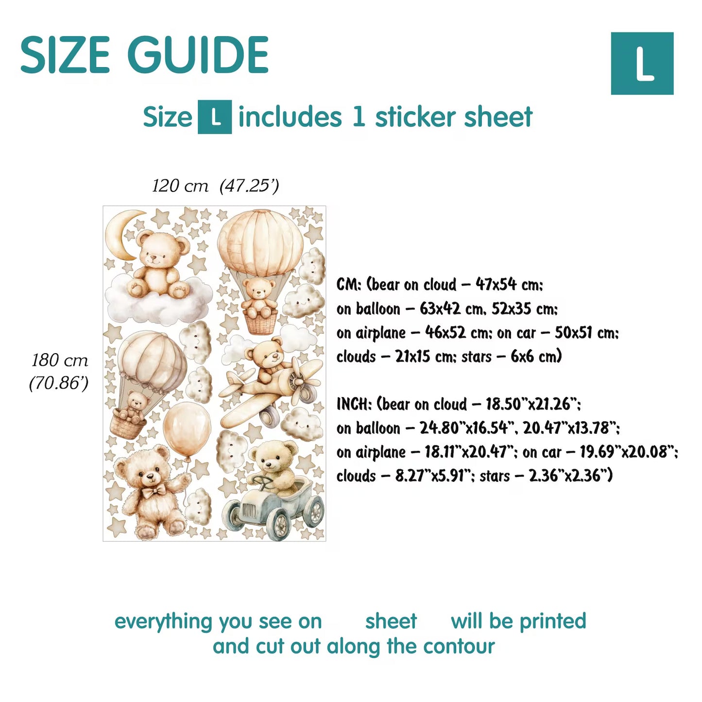 Bear Wall Decals (43.0)