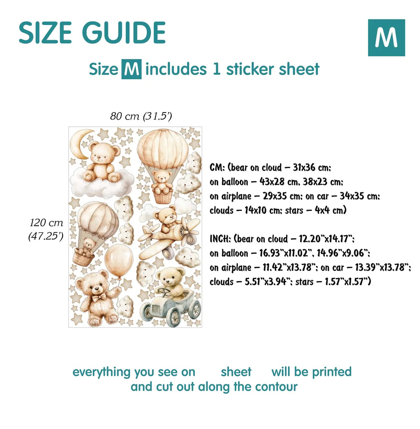 Bear Wall Decals (43.0)