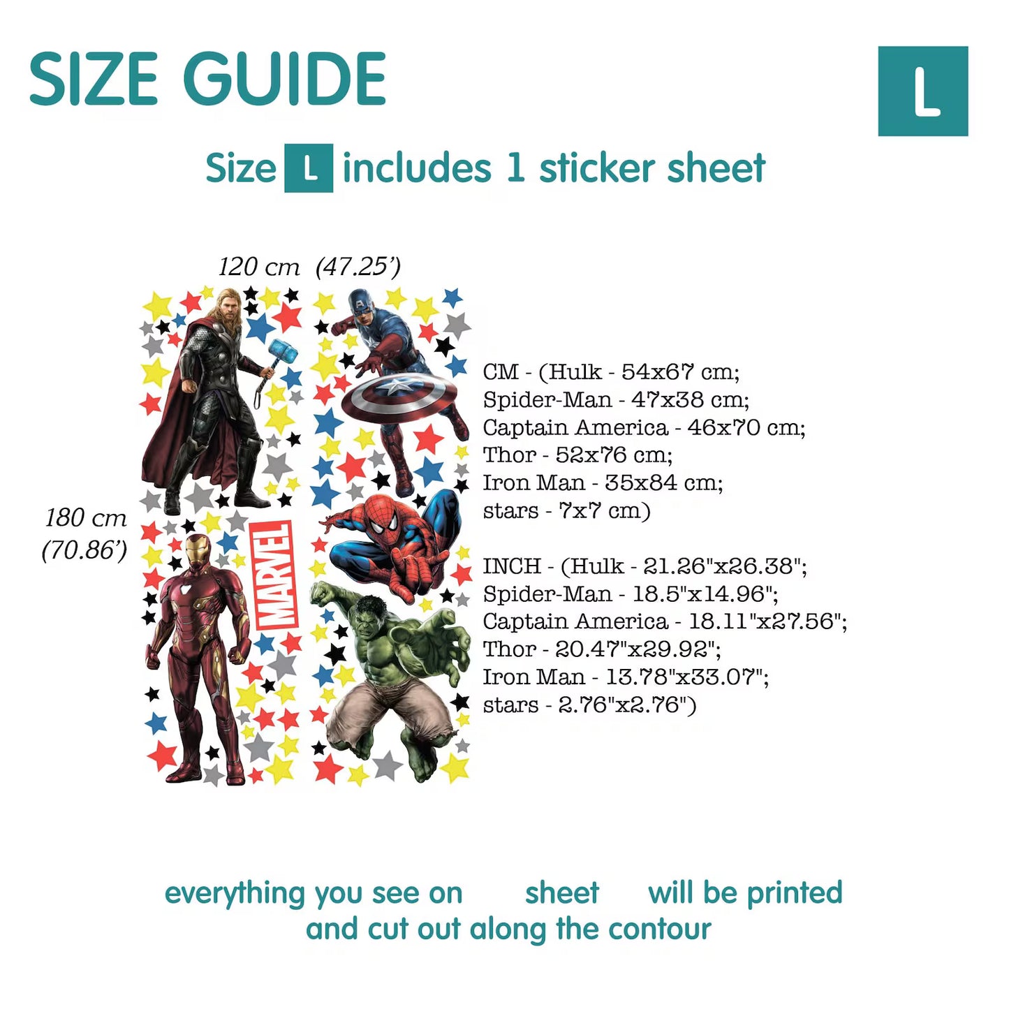 Superhero Wall Decal 1.14