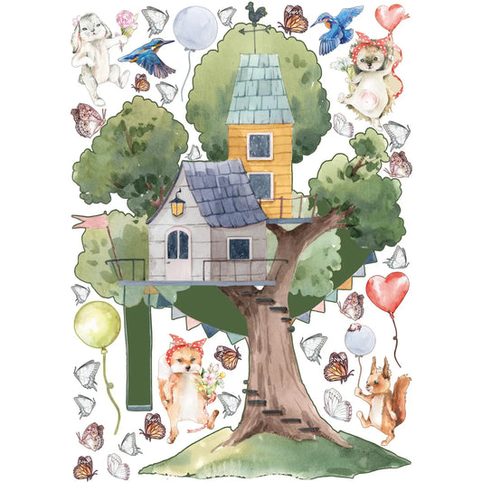 Tree House Wall Decal 1.5