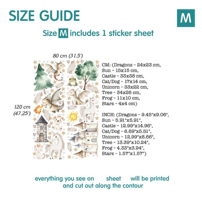 Dragons Wall decals 14.34